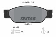2342301 Sada brzdových destiček, kotoučová brzda epad TEXTAR