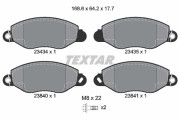 89006600 Souprava brzd, kotoučová brzda BrakeBox, Pad and Disc Kit TEXTAR