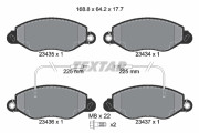 2343501 Sada brzdových destiček, kotoučová brzda epad TEXTAR