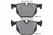2344702 Sada brzdových destiček, kotoučová brzda epad TEXTAR