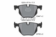 2344704 Sada brzdových destiček, kotoučová brzda epad TEXTAR