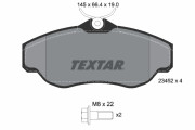 2345201 Sada brzdových destiček, kotoučová brzda epad TEXTAR