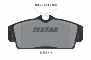 2346302 Sada brzdových destiček, kotoučová brzda epad TEXTAR