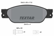 2347001 Sada brzdových destiček, kotoučová brzda TEXTAR