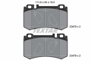 2347801 Sada brzdových destiček, kotoučová brzda epad TEXTAR