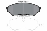 2348701 Sada brzdových destiček, kotoučová brzda TEXTAR
