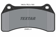 2348901 Sada brzdových destiček, kotoučová brzda epad TEXTAR