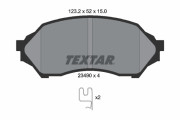 2349002 Sada brzdových destiček, kotoučová brzda TEXTAR