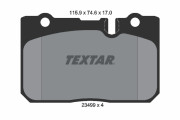 2349901 Sada brzdových destiček, kotoučová brzda TEXTAR