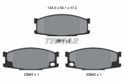 2350101 Sada brzdových destiček, kotoučová brzda TEXTAR