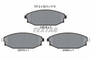 2351801 Sada brzdových destiček, kotoučová brzda TEXTAR