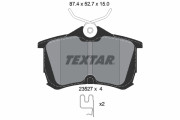 2352701 Sada brzdových destiček, kotoučová brzda epad TEXTAR