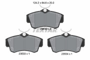 2353202 Sada brzdových destiček, kotoučová brzda epad TEXTAR