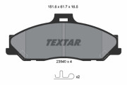 2354001 Sada brzdových destiček, kotoučová brzda TEXTAR