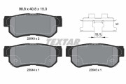 2354306 Sada brzdových destiček, kotoučová brzda epad TEXTAR