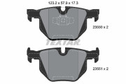 2355001 Sada brzdových destiček, kotoučová brzda epad TEXTAR