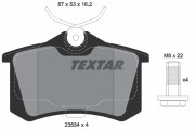 2355406 Sada brzdových destiček, kotoučová brzda TEXTAR