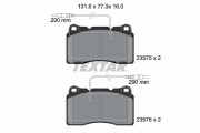 2357501 Sada brzdových destiček, kotoučová brzda epad TEXTAR