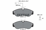 2360301 Sada brzdových destiček, kotoučová brzda TEXTAR