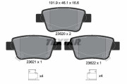 2362002 Sada brzdových destiček, kotoučová brzda epad TEXTAR