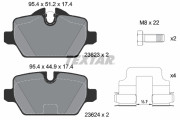 2362381 Sada brzdových destiček, kotoučová brzda Lightweight Technology TEXTAR