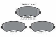 2363801 Sada brzdových destiček, kotoučová brzda TEXTAR