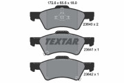 2364001 Sada brzdových destiček, kotoučová brzda TEXTAR