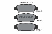 2364601 Sada brzdových destiček, kotoučová brzda TEXTAR