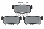 2367301 Sada brzdových destiček, kotoučová brzda TEXTAR