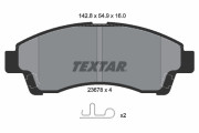 2367801 Sada brzdových destiček, kotoučová brzda TEXTAR