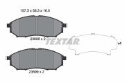 2369801 Sada brzdových destiček, kotoučová brzda TEXTAR