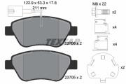 2370601 Sada brzdových destiček, kotoučová brzda epad TEXTAR