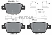 2371403 Sada brzdových destiček, kotoučová brzda epad TEXTAR