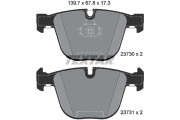 2373081 Sada brzdových destiček, kotoučová brzda Lightweight Technology TEXTAR