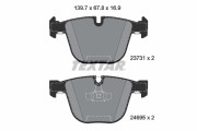 2373101 Sada brzdových destiček, kotoučová brzda epad TEXTAR