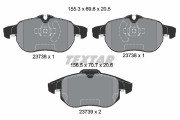 2373807 Sada brzdových destiček, kotoučová brzda epad TEXTAR