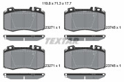2374581 Sada brzdových destiček, kotoučová brzda Lightweight Technology TEXTAR