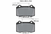 2375301 Sada brzdových destiček, kotoučová brzda epad TEXTAR