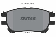 2375901 Sada brzdových destiček, kotoučová brzda TEXTAR