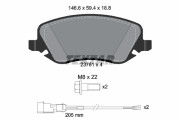 2376101 Sada brzdových destiček, kotoučová brzda TEXTAR