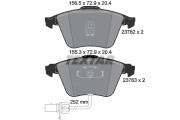 2376201 Sada brzdových destiček, kotoučová brzda epad TEXTAR