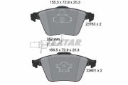 2376302 Sada brzdových destiček, kotoučová brzda epad TEXTAR