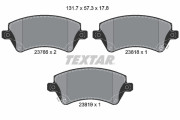 2376601 Sada brzdových destiček, kotoučová brzda epad TEXTAR