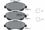 2376802 Sada brzdových destiček, kotoučová brzda epad TEXTAR