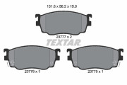 2377701 Sada brzdových destiček, kotoučová brzda TEXTAR