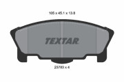 2378301 Sada brzdových destiček, kotoučová brzda TEXTAR