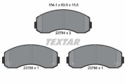 2378401 Sada brzdových destiček, kotoučová brzda TEXTAR