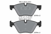 2379381 Sada brzdových destiček, kotoučová brzda Lightweight Technology TEXTAR