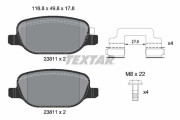 2381103 Sada brzdových destiček, kotoučová brzda epad TEXTAR