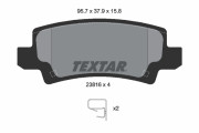 2381601 Sada brzdových destiček, kotoučová brzda TEXTAR